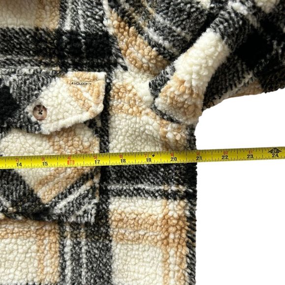 Volcom Silent Sherpa Jacket Hazelnut Womens Size S - Picture 9 of 16